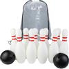 Aymzbd Kids Bowling 10 Spille E 2 Giocattoli Palle Interattive con La Borsa di Stoccaggio di Sport di Gioco All'aperto per del Ca, 25 Cm