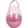 YARNOW Uova di Pasqua Trasparenti Giganti in Plastica 25 Cm con Manico, Secchielli Riutilizzabili per Giochi di Gruppo, Feste Pasquali e Attività