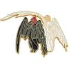 MayDee Spilla In Metallo Good Omens Accessori Per Abbigliamento, Distintivo Fanzine Good Omen Angeli E Demoni