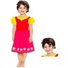 Maskworld Heidi Costume per bambini con parrucca - licenza originale - Carnevale - 2 pezzi (98 - 104)