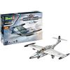 Revell Northrop F-89 Scorpion 05650 - Modellino in plastica non costruita in scala 1:48, con colla professionale Contacta, pennello e colori Aqua Color selezionati, 05650