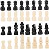 TOYANDONA Set di 2 Mini Pezzi di Scacchi in Legno da 2 Pollici Riutilizzabili Stabilità per Giochi da Tavolo, per Sostituzione e Viaggi