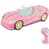 Mondo Motors - Limited Edition - Mattel Barbie Dream Car cabrio glamour - macchina auto radiocomandata per bambini di barbie - due posti - dettagli realistici - colore rosa - 63759