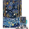 AITEXI puzzle 2000 pezzi per adulti Oceano Stile Gustav Klimt Giocattoli educativi per l'apprendimento Giochi per famiglie Idee regalo 70x100cm