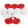 VD VATAN since 1975 Bacchette da gioco in plastica Backgammon Checkers Token / Tavla Pulu ca. 35 mm (rosso/bianco)
