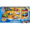 Paw Patrol La Pat' Patrol - Gioco per bambino, set di 8 Veicoli True Metal Mighty Pups, 6054648