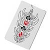 Generico 54pcs Hollow Knight Hollow Knight in bianco e nero Tavolo da gioco di carte da poker (bianco)