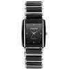Haonb Orologi Da Polso Orologio Da Coppia Quadrato In Ceramica Alla Moda, Da Uomo Nero