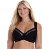 MISS MARY OF SWEDEN Essence Reggiseno con Ferretto in Cotone - Comfort Quotidiano con Dettagli in Pizzo 6E Black