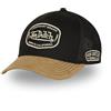 Von Dutch Cappellino da uomo e donna, berretto Trucker regolabile con Snapback, nero/giallo , Taglia unica