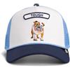 Goorin Bros. Cappellino Trucker Pop Rocker Bulldog The Farm, Blu con Ricamo Cane Bulldog, Design Tough