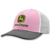 John Deere Cappello/Cappello/Cappellino Rosa/Grigio/Bianco Mesh Back - LP87491