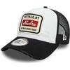 New Era Distress Vintage Mesh Trucker Cap - Brand Patch