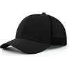 Zylioo Cappello da camionista XXL a metà corona, cappello da baseball in rete snapback per uomo e donna, cappello leggero regolabile con protezione solare, nero, XL/XXL