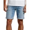 Replay Jeans Pantaloncini corti da uomo, elasticizzati, slim fit, New Ambasse, pantaloncini estivi, denim, tinta unita, blu, nero, 30, 31, 32, 33, 34, 36, 38, 40, 42, Black Delave (099), 34W