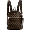 GUESS Power Play Large Tech Backpack Zaino, Logo Marrone, Donna