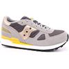Saucony Shadow Original Sneaker, Grey/Yellow, 5 US Unisex Big Kid