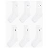 POLO RALPH LAURENCREW SOCKS 6-PACK (unica, bianco)