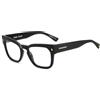 Dsquared2 D2 0129 807/21 BLACK Eyewear Man Standard, Standard, 51