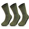 PINK (UK) Calze termiche da uomo, stile militare, Patrol, per escursionismo, lavoro, taglia 39-45, verde,