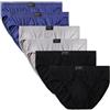 Avfora Boxer Aderenti da Uomo 6 Pezzi Taglie Forti Slip da Uomo Slip A Triangolo Cotone Traspirante 6XL 7XL 8XL,02,6XL