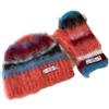 ZwaitL Cappello termico termico pieghevole elastico lavorato a maglia caldo acrilico unisex termico invernale adatto per più occasioni motivo a righe unisex inverno, D, Taglia unica