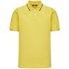 K-Way Polo a Maniche Corte Piquet di Cotone Stretch, da Uomo, Modello Jud dal Fit Slim, Colore Giallo.
