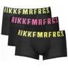 Generico Boxer Uomo Cotone Elasticizzato Confezione 3 Pezzi (IT, Testo, L, Regular, Regular, Nero)