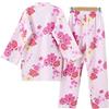 Maya Star Kimono giapponese da donna, stile retrò, camicia da notte, accappatoio Hanfu, camicia da notte morbida, abbigliamento da casa, taglia L, colore rosa, rosa, L