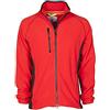 CHEMAGLIETTE! Felpa da Lavoro Maglia Micropile in Poliestere con Zip Intera Payper Aspen +, Colore: Rosso, Taglia: L