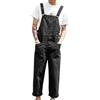 Generic Salopette da lavoro da uomo, salopette e bretelle, salopette da uomo, pantaloni da lavoro alla moda per uomo, vestibilità comoda, tuta da uomo con cinghie regolabili, tuta da uomo, Nero , L