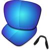 Saucer Lenti di ricambio premium e naselli per occhiali da sole Oakley Crossrange OO9361, Blu Glacier Polarizzato, Taglia unica