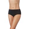ZD ZERO DEFECTS Mutandine Alta da Donna Filo di Soia - Massimo comfort - Colori e Taglie disponibili, Nero , 50