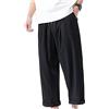 DSKK Pantaloni Lino Uomo Harem Elastici Vita 3/4 Pantaloni Casual Pantaloni Estivi da Uomo,Pantaloni Uomo Harem (5#,3XL,IT,Testo,3XL)