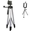 GUTEINTE Treppiede da Viaggio Leggero in Alluminio Portatile con Testa 3 Vie, Estensibile Fino a 1345mm, Incluso Mini Supporto Universale Treppiedi da Tavolo per Smartphone 200mm