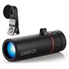 TIEOAXFT Telescopio monoculare ad alta definizione con supporto, mini telescopio portatile for cellulare, for campeggio all'aperto, caccia, birdwatching(Plus phone holder)