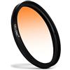 CELLONIC Ø 62mm Filtro Graduato Arancione compatibile con Sony FDR-AX700 4K Camcorder - Filtro paesaggio