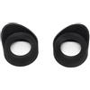 Generic Accessori per telescopio, binocolo monoculare, 2 pezzi, per microscopio stereo biologico, protezioni in gomma, cilindro pieghevole (per oculare da 42-48 mm)