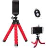 Generico Treppiede Telefono e Fotocamera Supporto Octopus Pieghevole Regolabile Angolo Flessibile Compatto Vlogging Viaggio Selfie Riprese Video Creativo Accessorio Universale | Per Smartphone DSLR Mirro