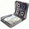 TRAVEL HOPPA Custodia a portafoglio per CD e DVD, capacità 256, con maniglia per il trasporto, CD e DVD VCD Blu Ray Disc (argento)