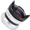 Tbest Obiettivo fisheye ultra grandangolare da 7,5 mm F2.8 per Fuji XT4/XT3/XT30/XS10 (argento)