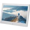 YPAPBHT Cornice for foto digitali metallizzate argento da 10,1 pollici, album fotografico elettronico ad alta definizione e lettore video