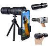 WANWEN Telescopio monoculare con Zoom Super teleobiettivo 4K 10-300X40 mm, binocolo Elettrico per Adulti, con Supporto per Smartphone treppiede per Birdwatching, Campeggio, Escursionismo, Viaggio Little