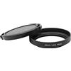 vhbw Paraluce compatibile con Panasonic Lumix G, G1, GF1, GH1 46 mm obiettivo nero, metallo, rotondo, 5,7 cm