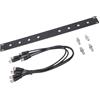 Aoresac Kit Rack Antenna per Montaggio Anteriore 1U, Connettore BNC, Materiale in Lega di Alluminio, per SLX SLX2 LX4 PGX2 SPGX24 PGX48 PG288 QLXD24 BETA58 BETA58A PG58, Sennheise