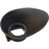 vhbw mirino oculare compatibile con Canon EOS 1100D, 1000D, 10D, 300D, 1D, 20D, 300 fotocamera, reflex, DSLR oculare - nero, ovale
