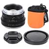 Zunate Obiettivo per Fotocamera Mirrorless, Obiettivo per Fotocamera con Attacco Z a Fuoco Fisso per Z6 Z7 Z50 (Nero)