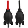 NUOBESTY Pompetta Design Ergonomico in Silicone Aria per Pulizia Fotocamere 2 Pezzi senza Polvere per Obiettivi e Computer Laptop