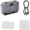 Hamwesh Custodia Caricabatteria per Fotocamera, Ricarica Automatica Intelligente a Doppio Slot e Copertura Magnetica per Scatola di Immagazzinaggio Batteria per Fotocamera, Caricabatteria per Action