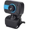 UOHUFIDABFD 480P USB Webcam with Microphone Used for Laptop Or Desktop Computer Camera Used for Webcam to Drive High-Definition Microphone. (Color : Black Red) (Black Blue)